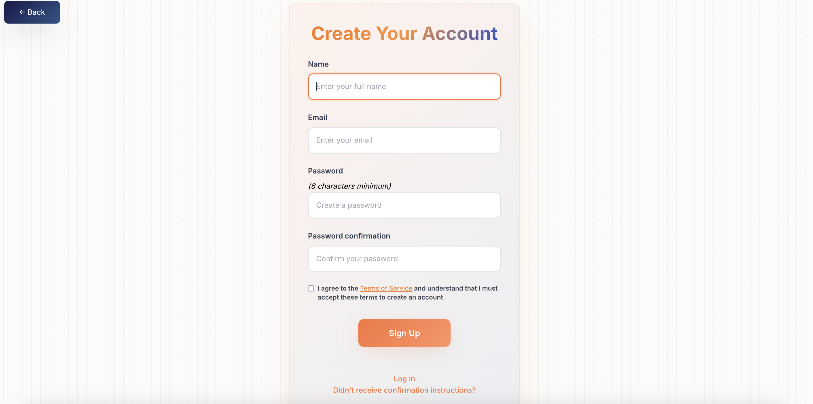Sign Up Form